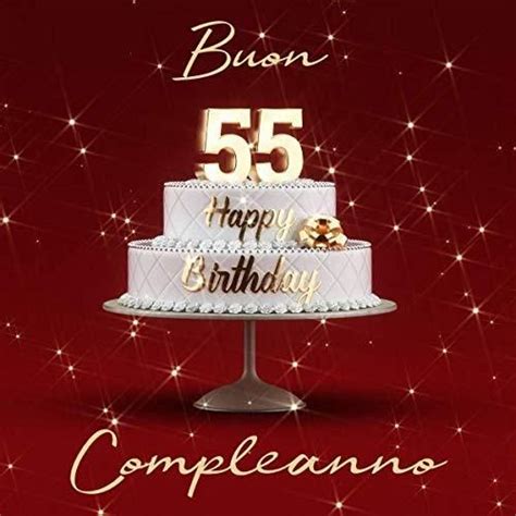 Buon Compleanno 55 Anni Libro Degli Ospiti Con 110 Pagine Edizione