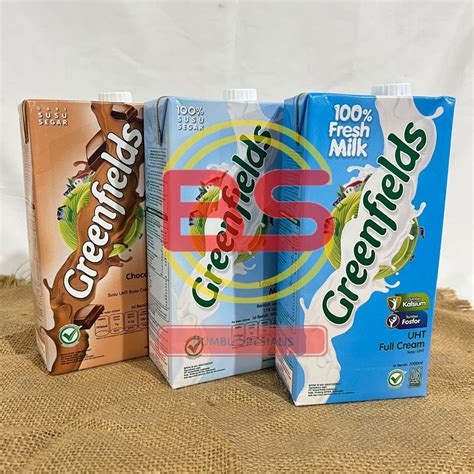 Jual Susu Greenfields UHT 1 Liter All Varian Greenfield Coklat Full