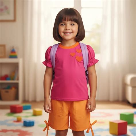 Fantasia Dora Aventureira - FANTASIA DORA AVENTUREIRA GB INFANTIL/JUVENIL | Shopee Brasil