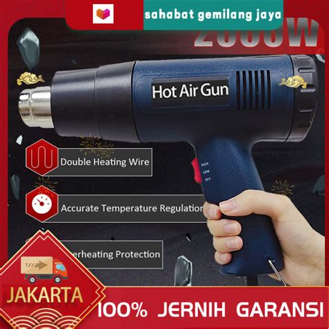 Hot Air Gun W Derajat V Hot Gun Heat Tingkat Panas Industri Listrik Thermoregulator