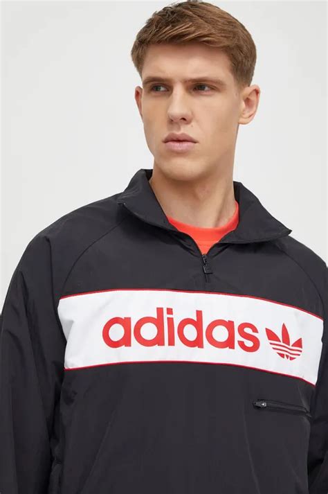 Куртка adidas Originals мужская цвет чёрный переходная oversize ...