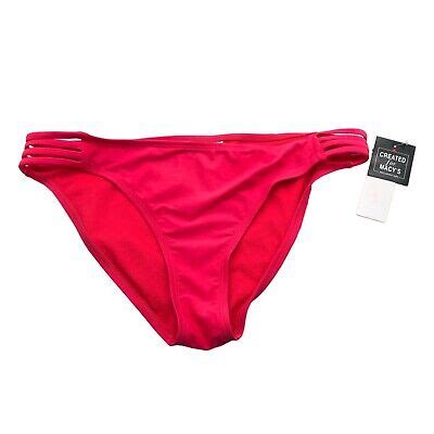 Salt Cove Juniors Strappy Side Hipster Bikini Bottoms Red Xl Ebay