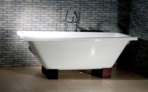 67" rectangular cast iron tub with wooden feet Bathtub Refinishing Kit ...