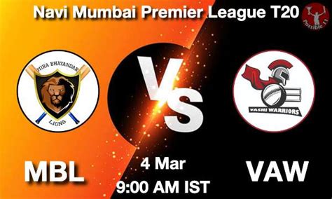 Mbl Vs Vaw Dream Team Prediction Fantasy Cricket Tips