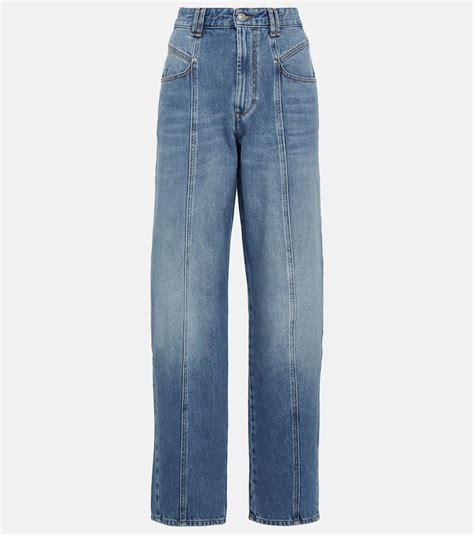 Isabel Marant Vetan High Rise Wide Leg Jeans In Blue Lyst