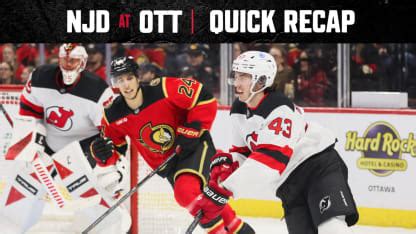 quick recap devils  senators   jersey devils