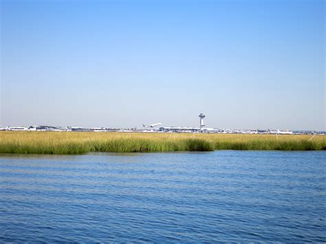 Jamaica Bay landscape and JFK Airport image - Free stock photo - Public