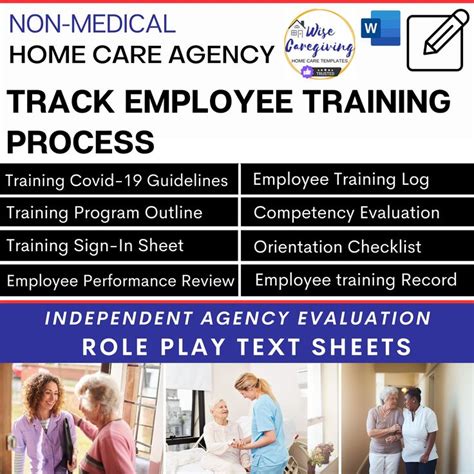 Home Care Training Templates Bundle Non Medical Agency Forms