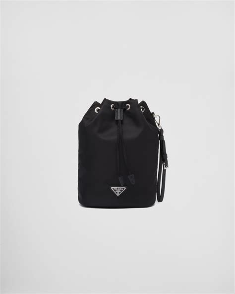 Black Re Nylon Pouch Prada