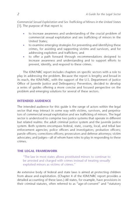 1 Introduction Confronting Commercial Sexual Exploitation And Sex Trafficking Of Minors In The