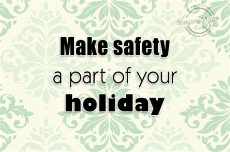 Holiday Safety Slogans