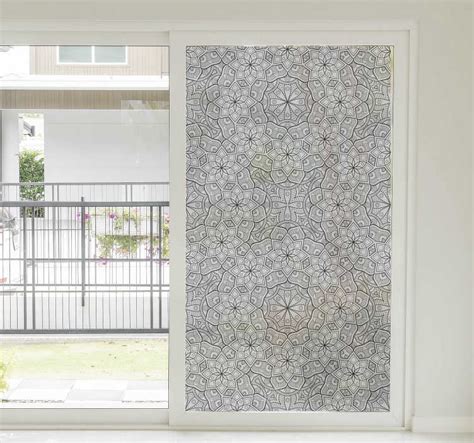 наклейка на окно мандалы - TenStickers