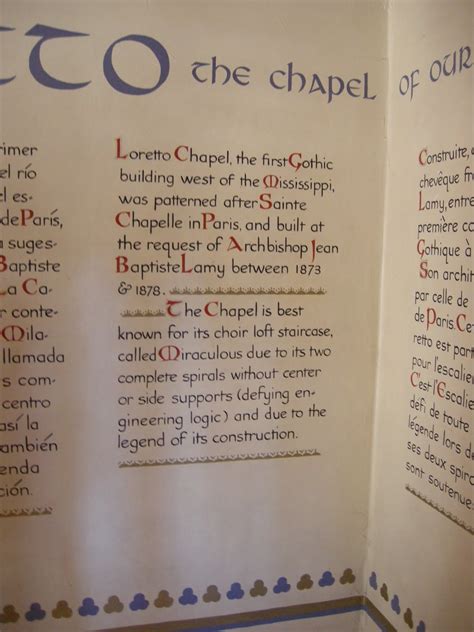 Kitchens Are Monkey Business: October 27. Santa Fe. Loretta Chapel