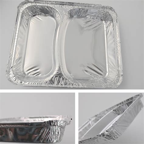 Ml Compartment Rectangular Disposable Aluminum Foil Pan From China