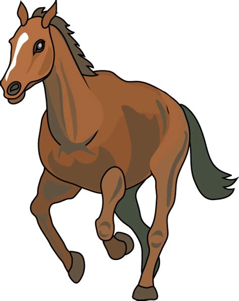 動物素材もイラストポップ No15馬のイラストが無料