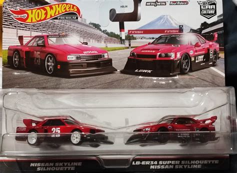 Hot Wheels Twin Pack Nissan Skyline Silhouette Lb Er Super