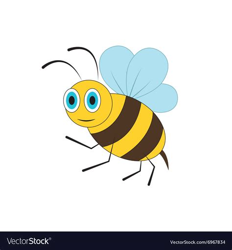 Bee Royalty Free Vector Image Vectorstock