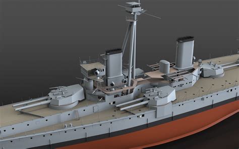 Battleship HMS Dreadnought modelled in SolidWorks :: Behance