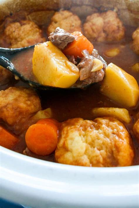 Crockpot Beef Stew With Dumplings Crockpot Beef Stew With Dumplings