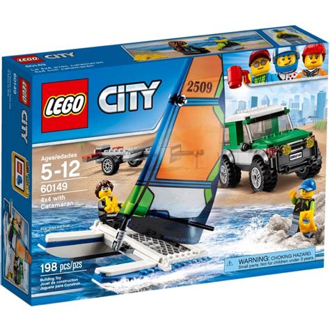 LEGO Town Sets: City 60149 4x4 with Catamaran NEW-60149
