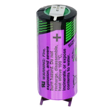 SL-761/PT Tadiran Lithium 3,6V Batterie SL 761/PT 2/3AA Zelle mit Print ...