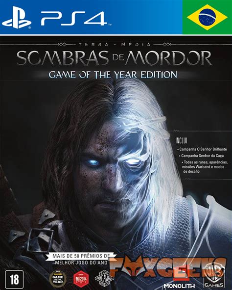 Terra M Dia Sombras De Mordor Edi O Jogo Do Ano Portugu S Low Cost