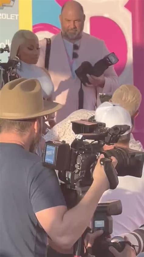 Nicki Minaj On The Pink Carpet For The L A Premiere Of The