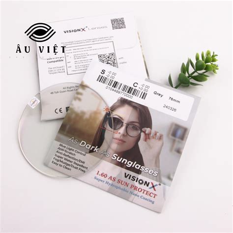 Tròng Kính đổi Màu Visionx Mắt Kính Âu Việt