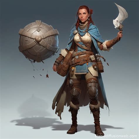Woman Pathfinder Character Portrait Stable Diffusion Online