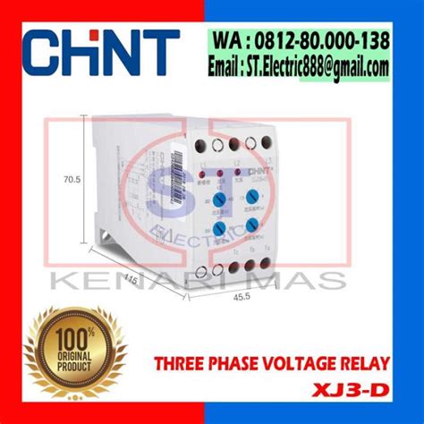 Promo Three Phase Relay Chint / Xj3-d / Xj3d / Three Phase Relay Diskon ...