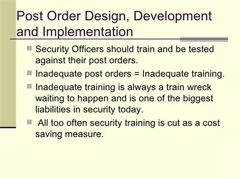 Security Post Orders Template