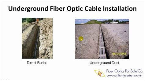 Underground Fiber Optic Cable Installation Youtube