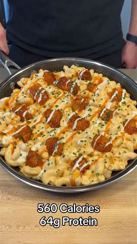 High Protein Low Calorie Honey Buffalo Chicken Mac And Cheese Video