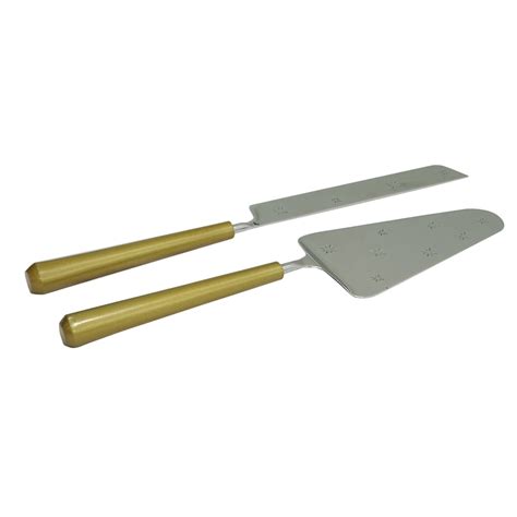 Willow Crossley Silver And Gold Cake Cutter Set