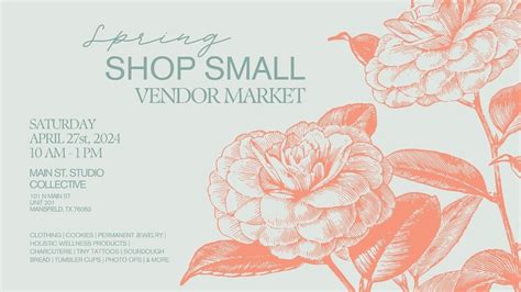 Spring Vendor Market Mansfield Commission For The Arts