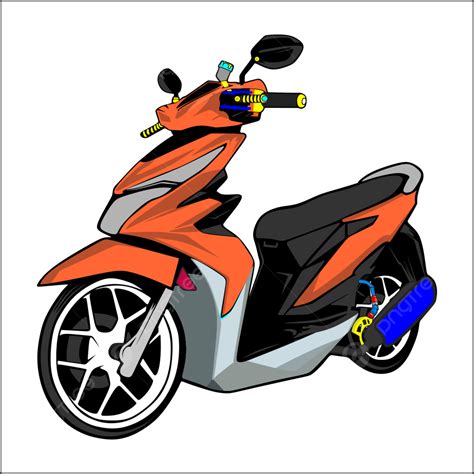 sepeda motor matic beat vektor gratis  png mengalahkan matic