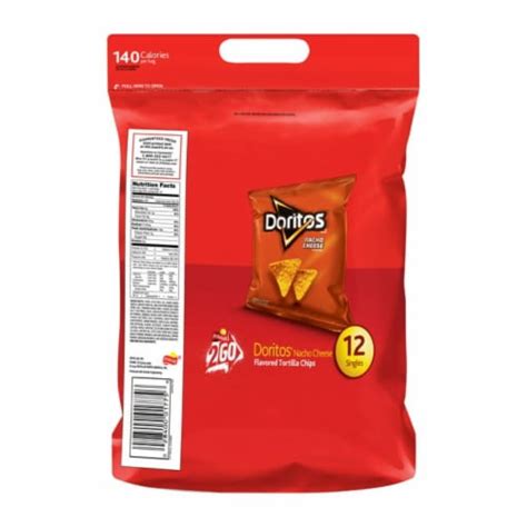 Doritos Nacho Cheese Tortilla Chips 1 Oz 12 Count 12 Count Ralphs