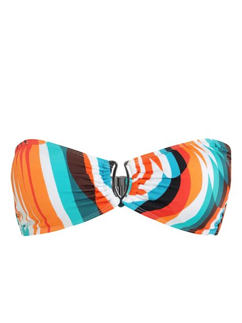 Lygia Nanny Mika Bikini Top Blue Farfetch