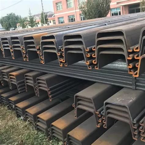 Sheet Pile Type 2 Type 3 Type 4 U Type Hot Rolled Steel Sheet Pile Price Per Ton U Shaped
