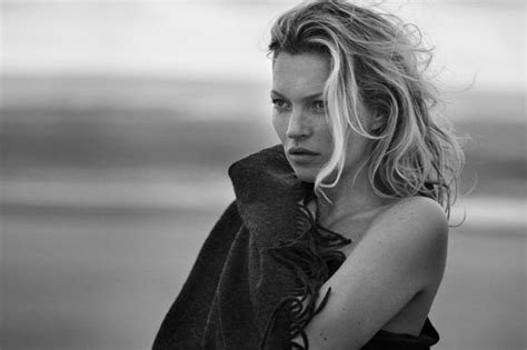 Kate Moss Peter Lindbergh Naked Cashmere Fall Ad Campaign St Phane Marais Makeup Artist