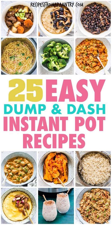 Instant Pot Dump And Dash Recipes Dump And Push Start Recipes Vegan Instant Pot Recipes