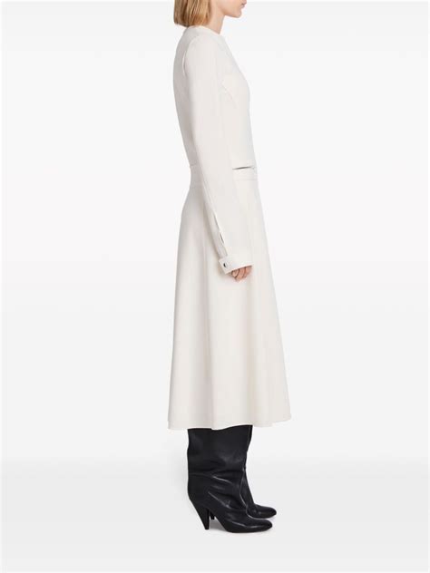 Proenza Schouler Joanne Panelled Crepe Maxi Dress Neutrals Farfetch