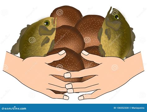 5 Loaves And 2 Fish Clipart Png