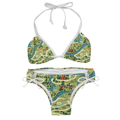 Atlas Women S Swimwear Bikini Set With Detachable Sponge And Adjustable Strap Two Pack Beach