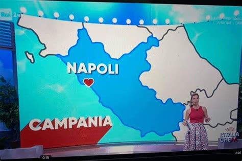 Andiamo A Napoli Ma La Disegnano Sulla Mappa Del Lazio Mega Gaffe A