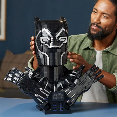 Lego Reveals Black Panther As Massive Piece Bust Of The