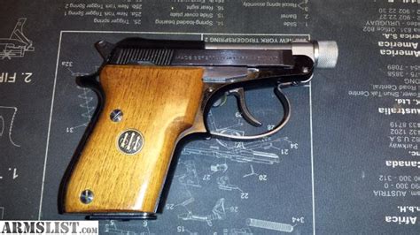 Armslist For Sale Beretta 21a Wwood Grips And Threaded Barrel