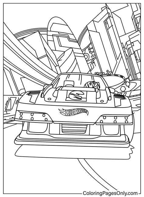 Hot Wheels Vamos A Correr Dibujos Para Colorear Imprimir Gratis