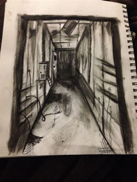 Dark Hallway Drawing - Dark Souls Hallway Drawing By Kdale93 On ...