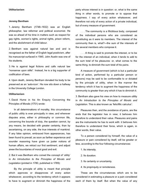 Chapter 5 (Utilitarianism) | PDF | Law And Economics | Utilitarianism
